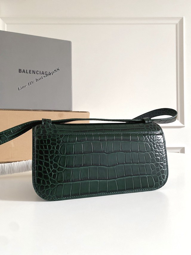 Balenciaga專櫃爆款男女通用牛皮壓紋肩背包 巴黎世家2022春季最新款Gossip bag斜挎包 fyj1135